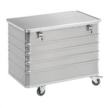Gmohling - Carrello Contenitore In Alluminio - Portata Da 322 L