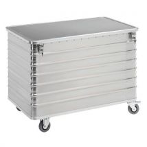Gmohling - Carrello Contenitore In Alluminio - Portata Da 656 L