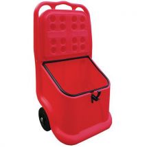 Jonesco - Contenitore Sale/sabbia Mobile+guarn/chius Scatto 75l Rosso