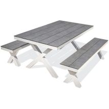 DcbGarden - Tavolo Da Giardino Annecy 175x100cm - Bianco