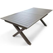 DcbGarden - Tavolo Da Giardino Florida 180/240x100cm-quarzo