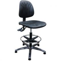Linea Fabbrica - Sedia Da Officina Tecno Modello Alto Base In Alluminio