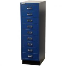 Bisley - Armadio A 9 Cassetti Blu Testurizzato