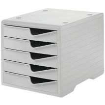 Modulo Styroswingbox 5 Cassetti Grigio/grigio