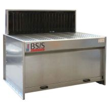 Coral - Banco aspirante BS/S senza elettroaspiratore - 1560 mm - Zincato Potente aspirazione
