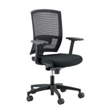 Linea Fabbrica - Sedia Da Ufficio Mia - Braccioli 3d - Nero - Linea Fabbrica