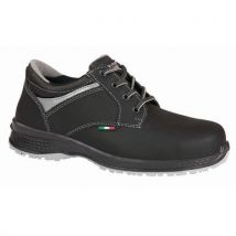 Scarpa Bassa In Pelle Nera Di Sicurezza S3 York S3 Ku061d - 45 - Manutan