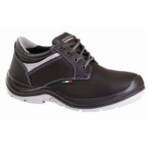 Giasco - Calzatura Bassa In Pelle Nera Con Taglie Extra S3 Kent S3 Ac061d - 43