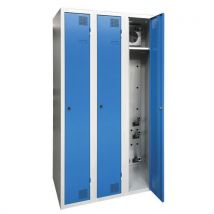 Akaze - Armadio Asciugatura Abiti Puliti - 3 Colonne - A Chiave