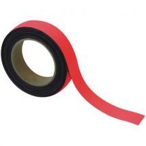 Nastro Magnetico Riscrivibile 30mm X 10m Rosso - Manutan - Manutan
