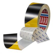 Tesa - Nastro Anti-scratch Pet Floor Marking Tape - Nero E Giallo