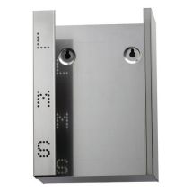 Distributore triplo guanti - Inox AISI 304 - 245x73x350mm - Riciclabile
