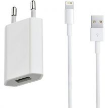 Moxie - Caricatore A Rete Ingresso Usb + Cavo Compatibile Iphone 5