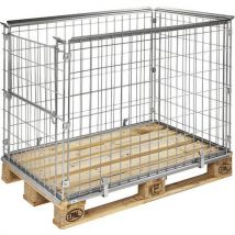 Italiana Contenitori - Sponda Per Pallet 1200x800xh1000 Mm Con Apertura Lato 800