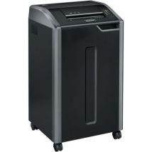 Fellowes - Distruggidocumenti 425CI - Taglio Dritto P2 - Ampio Ufficio (10+ Persone) - 114L Cestino - Uso Intensivo