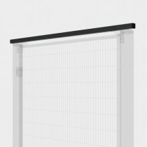 Traversino per porta battente 1700 mm - Acciaio 30x30x2 mm RAL 9005 - Pareti e divisori da officina
