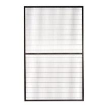 Parete divisoria officina - Griglia Acciaio Nero 1200x2080 mm - Telaio 20x20 mm - Resistente e Sicura