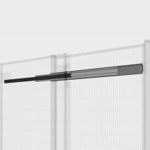 Guida telescopica per porta scorrevole L=1500 mm Acciaio Nero ImpactGuard