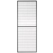 Pareti e divisori da officina - Parete divisoria a griglia 700x2080 mm - Telaio 30x30 mm Nero RAL 9005 Maglia 100x20 mm