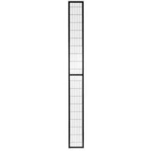 Pannello divisorio officina ImpactGuard - Nero 200x2480 mm - Telaio 20x20 mm Maglia 100x20 mm
