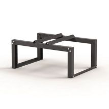 Telaio Portafusti 200L Acciaio Antracite RAL 7016 - 1 Fusto - Vasca e Materiale di Ritenzione