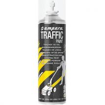 Ampere System - Vernice Spray per Tracciatura Traffico - Bianco 650ml - Asciugatura Rapida 15 Min