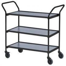Helge Nyberg - Base Carrellata 2 Maniglie - 3 Ripiani Grigio 1000x420mm - 150 Kg