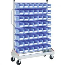 Bito - Scaffalatura Mobile Lato Singolo Con Contenitore A Becco Sk