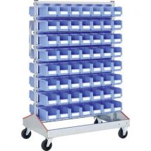 Bito - Scaffalatura Mobile A Due Lati Con Contenitori A Becco Sk