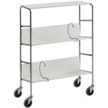 Helge Nyberg - Carrello Porta-raccoglitori Con Ripiano Superiore - Grigio - Portata 75 Kg