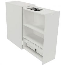 Clen - Cassettiera Apertura Destra 4 Rip. A115xl40xp45 Cm Bianco