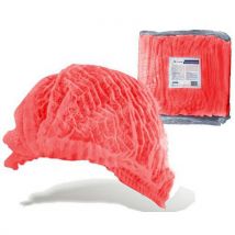 Lotto di 100 Cuffia Monouso Rossa - Oneprotek