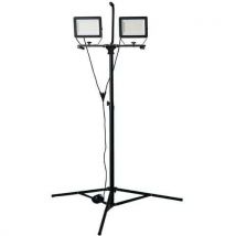 Stak - Minos Faretti A Led Treppiedi 17000 Lumen Cavo 3m Ip65 Nero