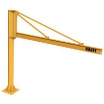 Hadef - Gru A Colonna 1000 Kg Portata 4 M + Paranco Elettrico 62/05r