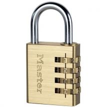 Master lock - Lucchetto A Combinazione Finitura Alluminio Ottonata 40mm