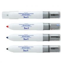 Juvenilia - Pennarello Cancellabile A Secco 3 Colori Punta Ricaricabile