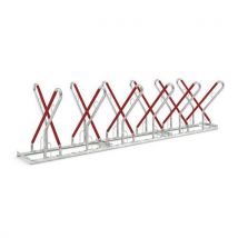 WSM - Portabiciclette Acciaio Galvanizzato Xbf 12 Posti Incrociati