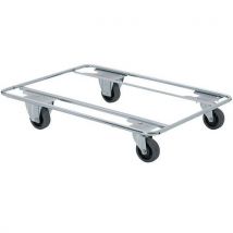 Helge Nyberg - Base Carrellata In Tubo D’acciaio 2 Rotelle Girevoli E 2 Fisse - 400 Kg