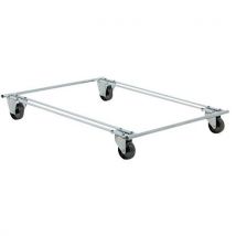 Helge Nyberg - Base Carrellata Per Pallet Standard - 2 Rotelle Fisse 2 Girevoli Blu