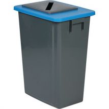 Probbax - Pattumiera Raccolta Differenziata Grigio E Blu-carta-60 L