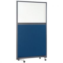 Ligne M - Parete Separaz Acus Su Pann 2000x1000 Mm Blu + Pan Bianco