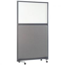 Ligne M - Parete Separaz Acus Su Pann 2000x1200 Mm Grigio + Pan Bianco