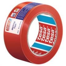 Tesa - Adesivo In Pvc Plastificato Per Marcatura A Terra Temporanea Rosso