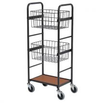 Helge Nyberg - Carrello 2 Cestelli E 1 Ripiano - Capacità 100 Kg