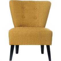 Meet By Paperflow - Poltrona 1 Posto Brighton Piede Nero Rivestim Giallo Zaffer