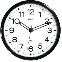 Orium - Orologio Radiopilotato con Ora Legale - 36 cm - Nero Rotondo - Display Analogico