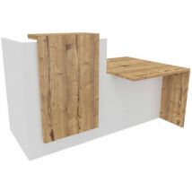 Buronomic - Banco Reception L180 Pmr A Sinistra Legno/bian Fifty Fifty