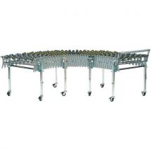 Siat - Trasportatore Estensibile A Rulli In Plastica - 2000/6000 Mm Carico 40 Kg