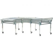 Siat - Trasportatore Estensibile A Rulli In Acciaio - 1010/3540 Mm Carico 45 Kg