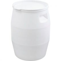 Gilac - Fusto 50 L Con Coperchio A Linguetta - Bianco